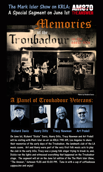 Mark Isler Troubadour Show